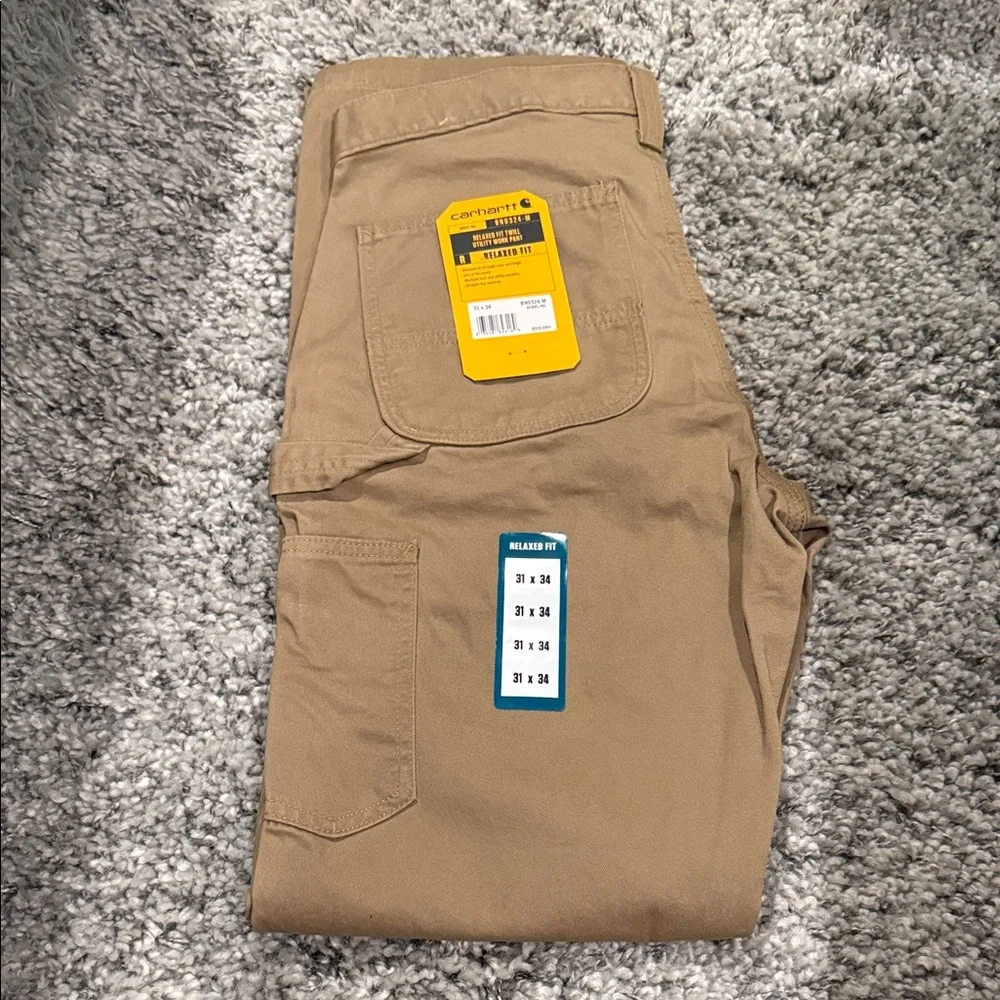 Carhartt Men's Khaki work pants - Picture 1 of 7